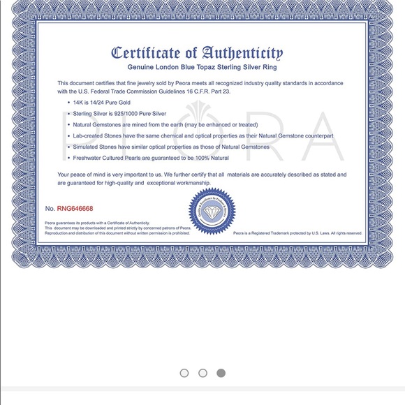 2.25 Carats London Blue Topaz Ring Sterling Silver - Picture 3 of 8